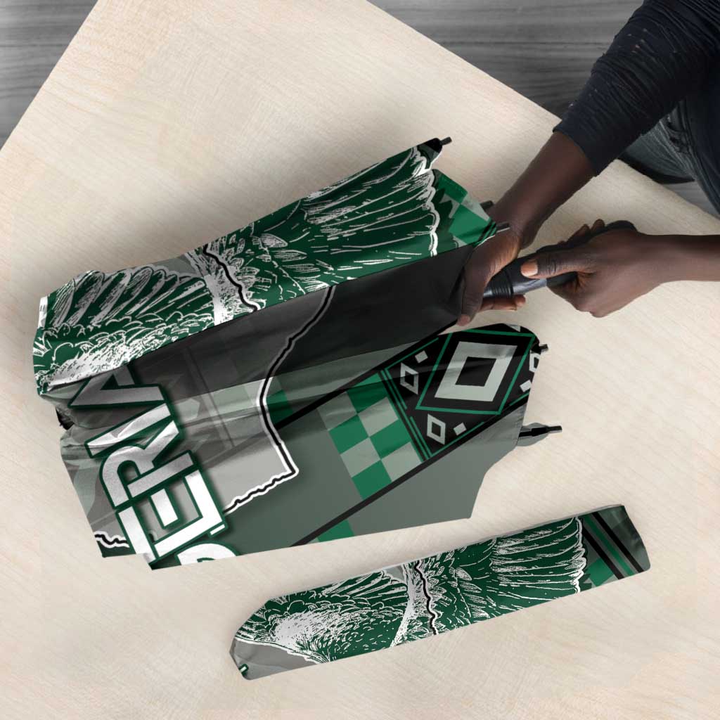 Nigeria Umbrella Eagle With Tribal Patterns
