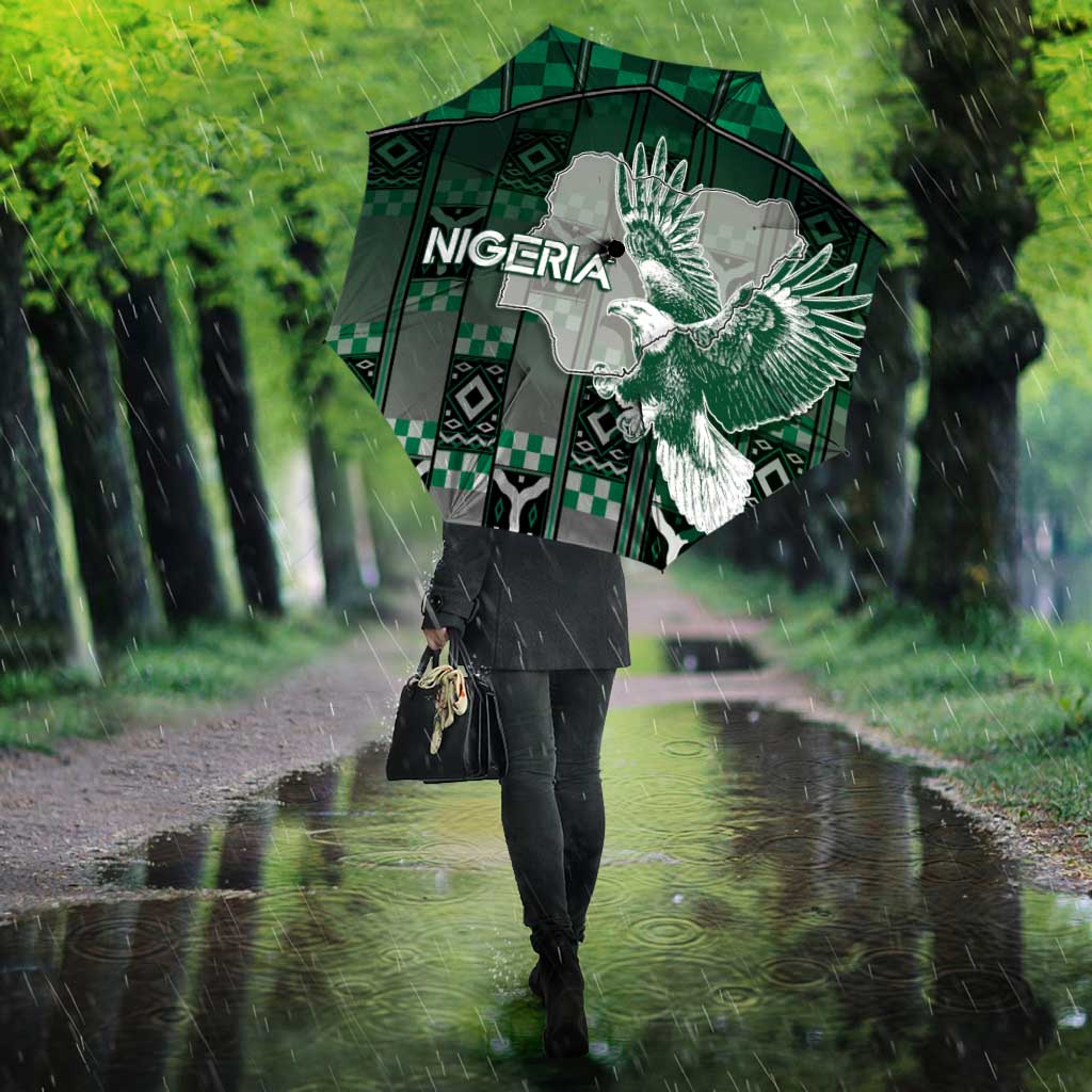 Nigeria Umbrella Eagle With Tribal Patterns