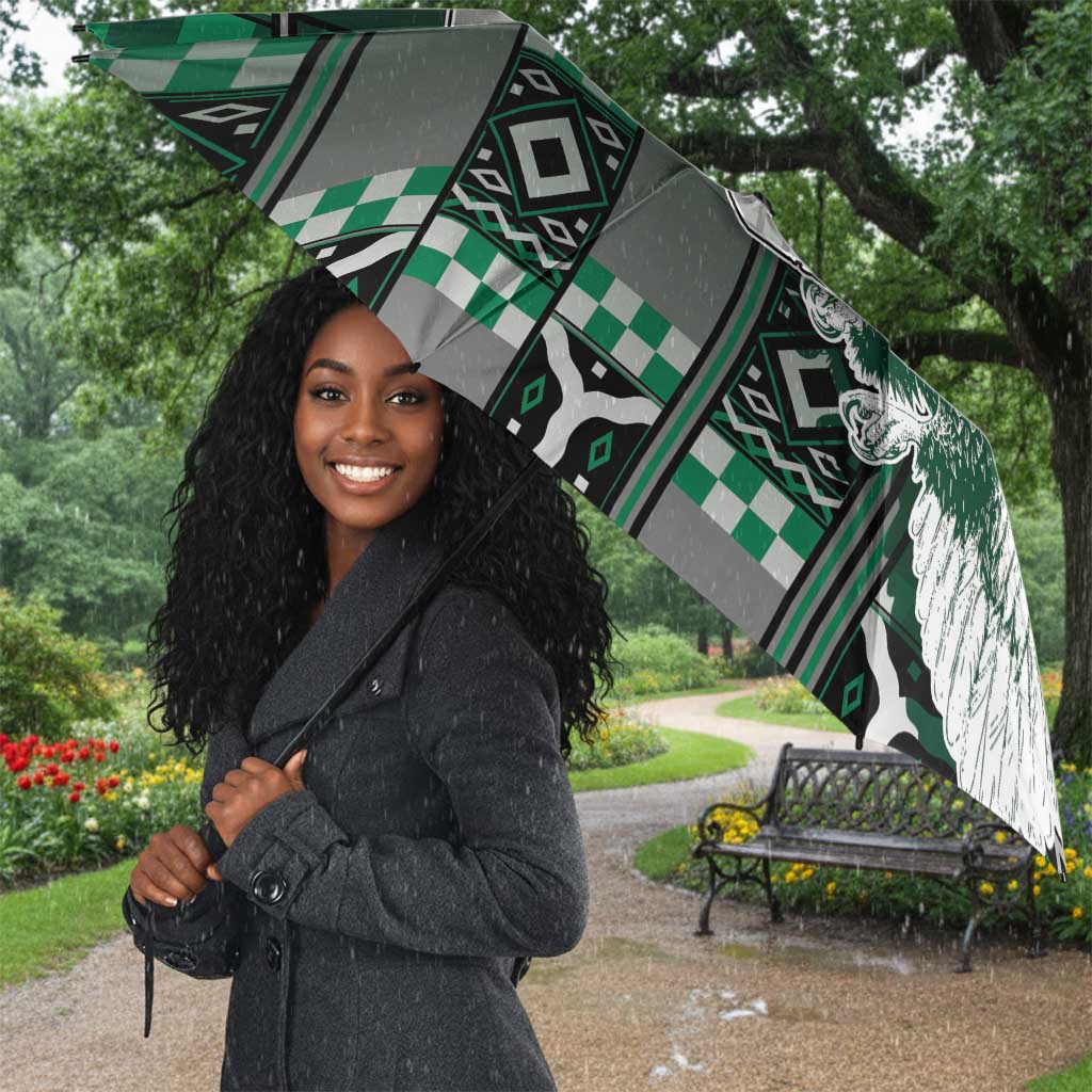 Nigeria Umbrella Eagle With Tribal Patterns