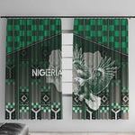 Nigeria Window Curtain Eagle With Tribal Patterns