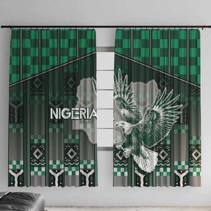 Nigeria Window Curtain Eagle With Tribal Patterns