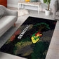 Senegal Area Rug Heart Baobab Art Grunge Style