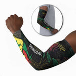 Personalized Senegal Arm Sleeves Heart Baobab Art Grunge Style