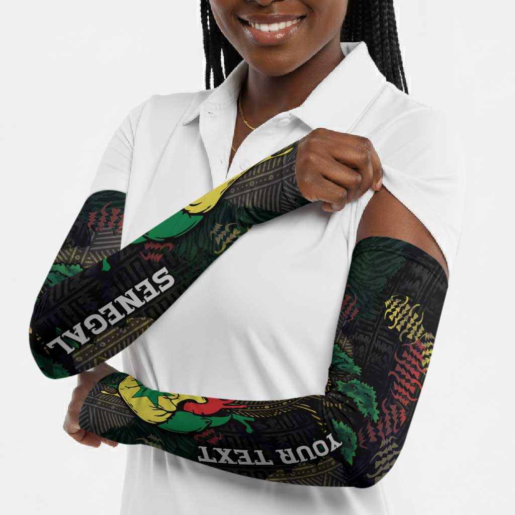 Personalized Senegal Arm Sleeves Heart Baobab Art Grunge Style