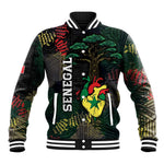 Personalized Senegal Baseball Jacket Heart Baobab Art Grunge Style
