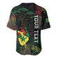 Personalized Senegal Baseball Jersey Heart Baobab Art Grunge Style