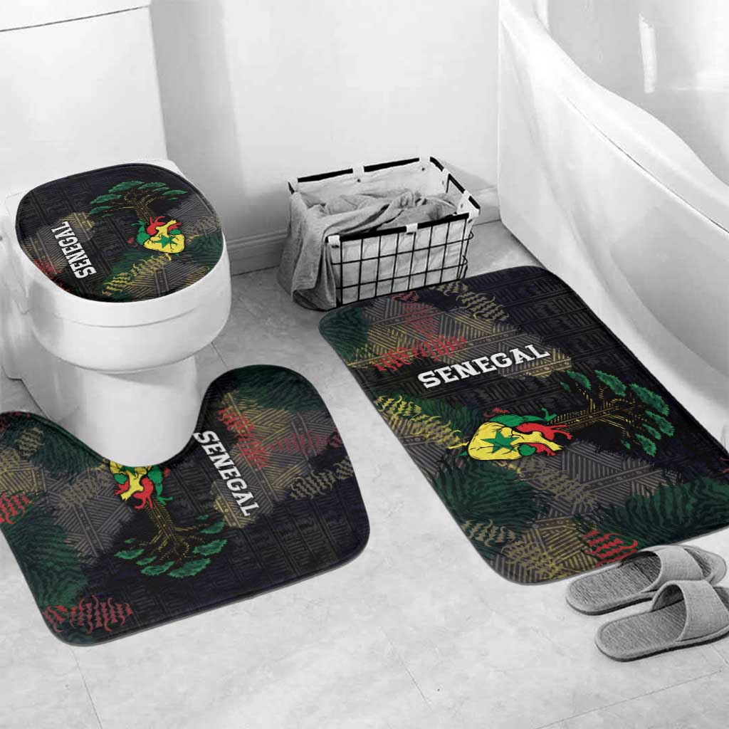 Senegal Bathroom Set Heart Baobab Art Grunge Style
