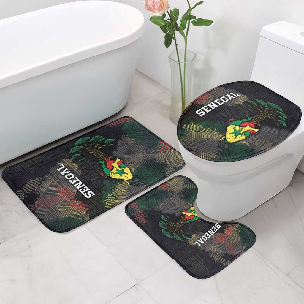Senegal Bathroom Set Heart Baobab Art Grunge Style