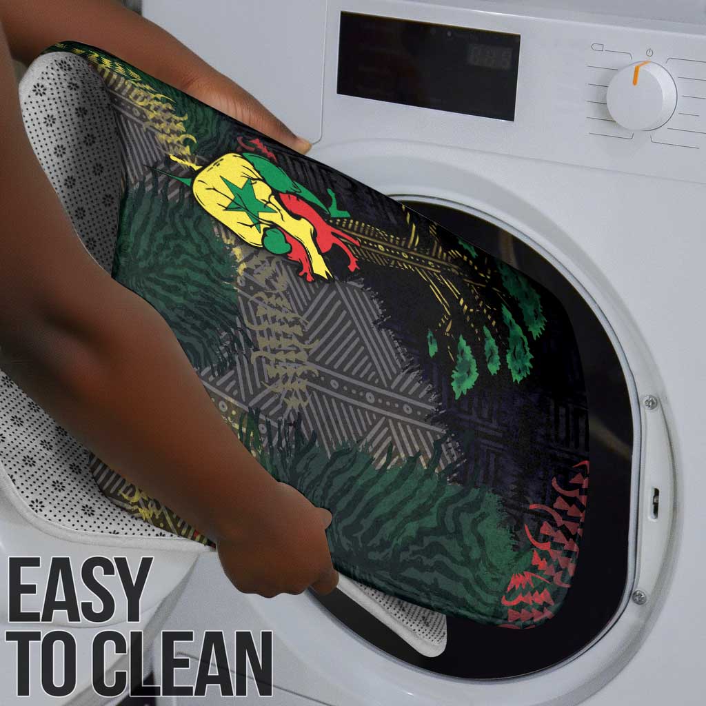 Senegal Bathroom Set Heart Baobab Art Grunge Style