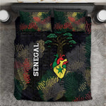 Senegal Bedding Set Heart Baobab Art Grunge Style
