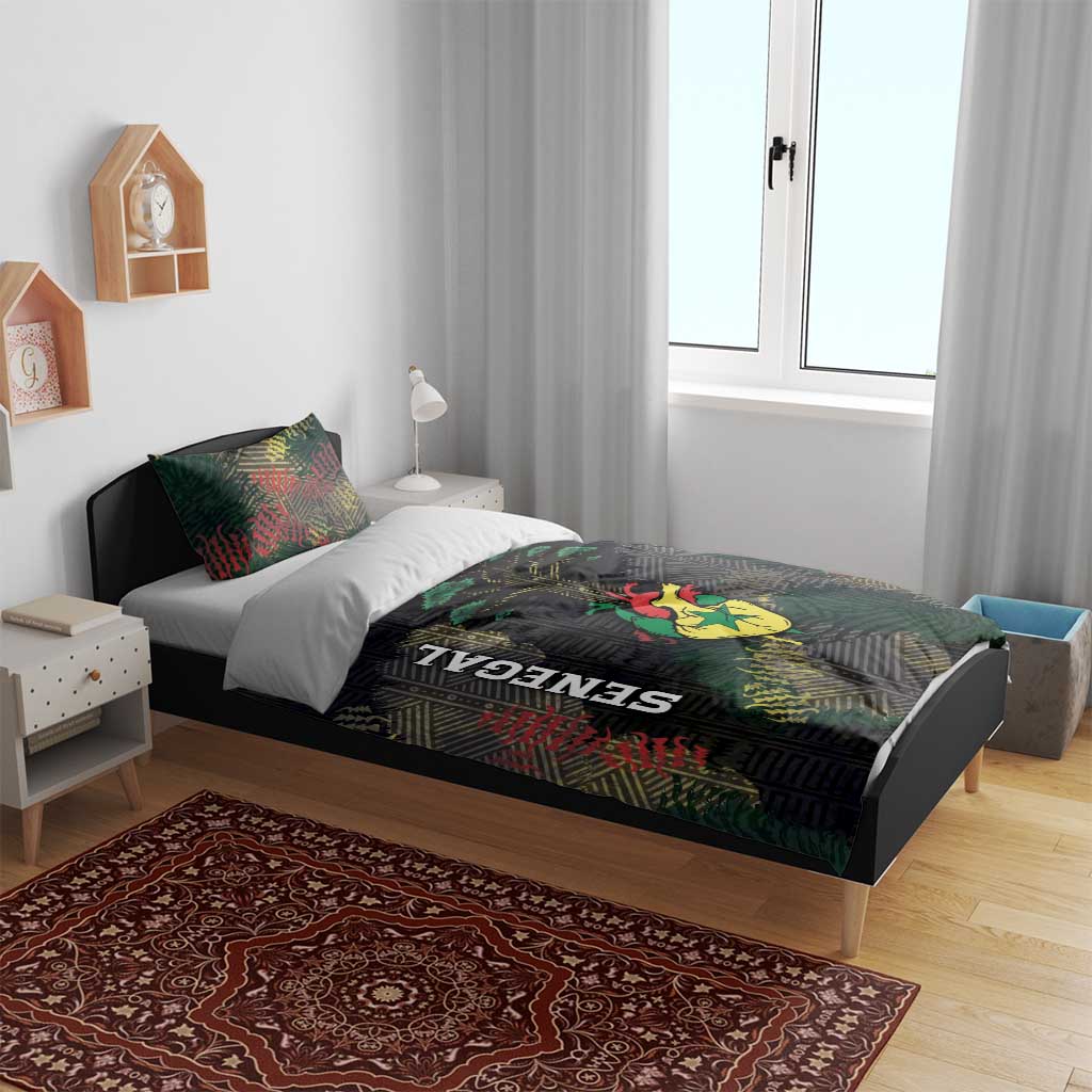 Senegal Bedding Set Heart Baobab Art Grunge Style