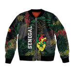 Personalized Senegal Bomber Jacket Heart Baobab Art Grunge Style