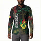 Personalized Senegal Button Sweatshirt Heart Baobab Art Grunge Style