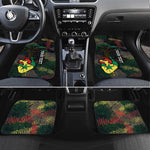 Personalized Senegal Car Mats Heart Baobab Art Grunge Style