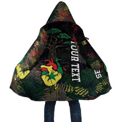 Personalized Senegal Cloak Heart Baobab Art Grunge Style
