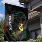 Senegal Garden Flag Heart Baobab Art Grunge Style