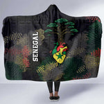 Senegal Hooded Blanket Heart Baobab Art Grunge Style