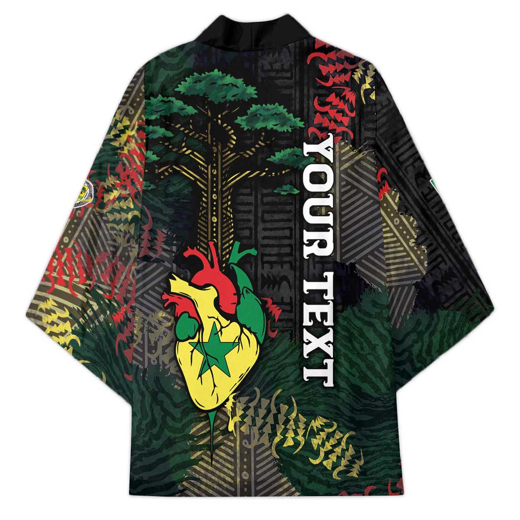 Personalized Senegal Kimono Heart Baobab Art Grunge Style