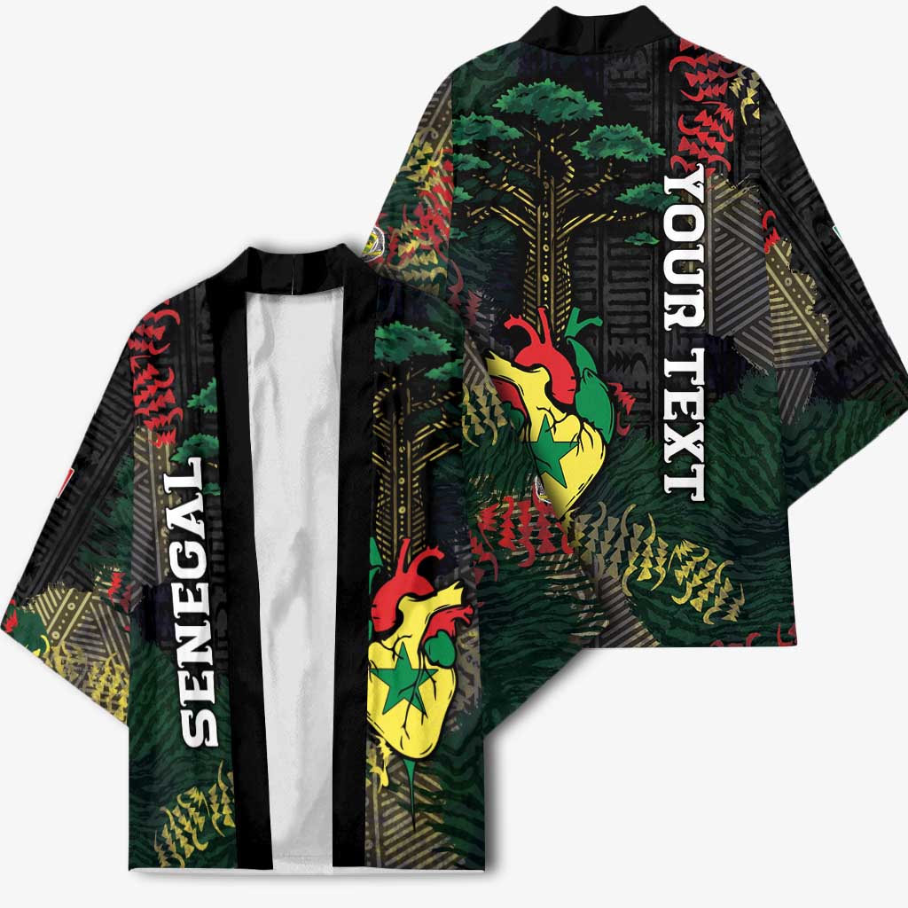 Personalized Senegal Kimono Heart Baobab Art Grunge Style
