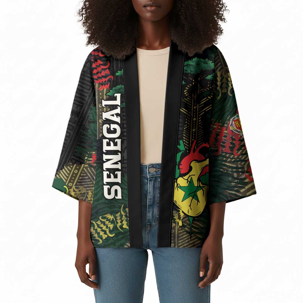Personalized Senegal Kimono Heart Baobab Art Grunge Style