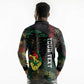 Personalized Senegal Long Sleeve Polo Shirt Heart Baobab Art Grunge Style