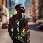 Personalized Senegal Men Tank Top Heart Baobab Art Grunge Style