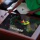 Senegal Puzzle Heart Baobab Art Grunge Style