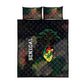Senegal Quilt Bed Set Heart Baobab Art Grunge Style