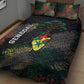 Senegal Quilt Bed Set Heart Baobab Art Grunge Style