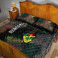 Senegal Quilt Bed Set Heart Baobab Art Grunge Style