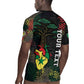 Personalized Senegal Rugby Jersey Heart Baobab Art Grunge Style