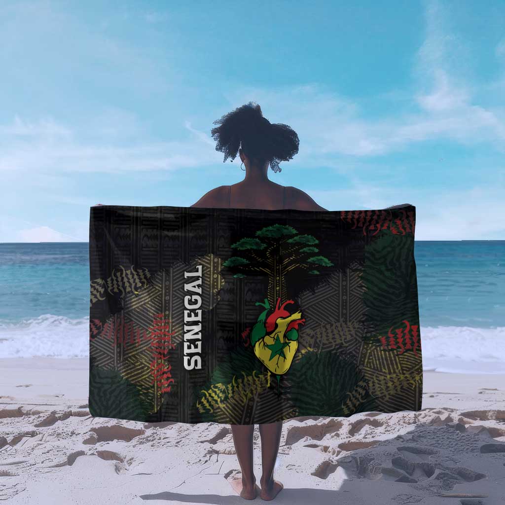 Senegal Sarong Heart Baobab Art Grunge Style