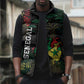 Personalized Senegal Sleeveless Puffer Jacket Heart Baobab Art Grunge Style