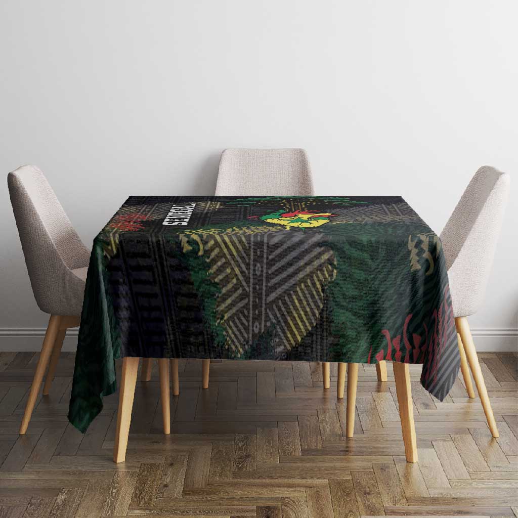 Senegal Tablecloth Heart Baobab Art Grunge Style