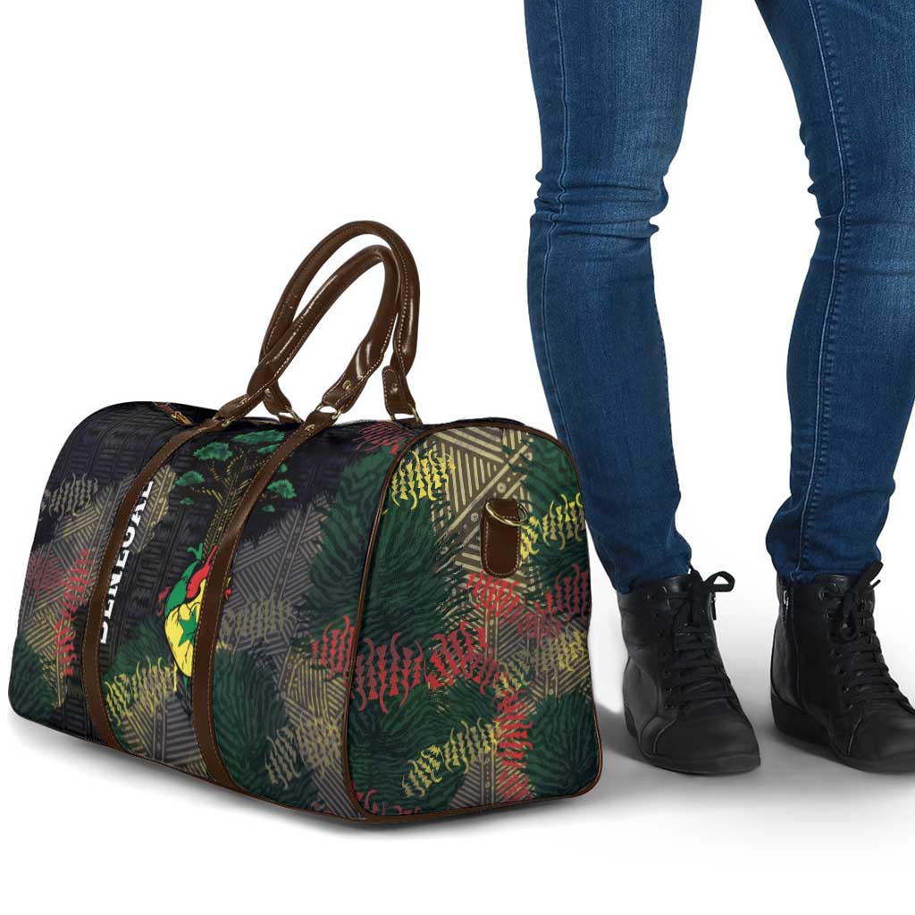 Senegal Travel Bag Heart Baobab Art Grunge Style