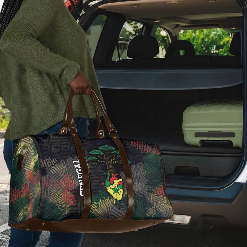 Senegal Travel Bag Heart Baobab Art Grunge Style