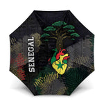 Senegal Umbrella Heart Baobab Art Grunge Style