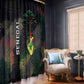 Senegal Window Curtain Heart Baobab Art Grunge Style