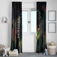Senegal Window Curtain Heart Baobab Art Grunge Style