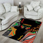 African Juneteenth Freedom Day 1865 Area Rug Colors Liquid Marble With Broken Chains