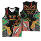 African Juneteenth Freedom Day 1865 Basketball Jersey Colors Liquid Marble With Broken Chains