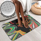 African Juneteenth Freedom Day 1865 Bathroom Set Colors Liquid Marble With Broken Chains