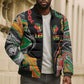 African Juneteenth Freedom Day 1865 Bomber Puffer Jacket Colors Liquid Marble With Broken Chains
