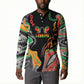 African Juneteenth Freedom Day 1865 Button Sweatshirt Colors Liquid Marble With Broken Chains