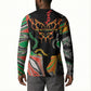 African Juneteenth Freedom Day 1865 Button Sweatshirt Colors Liquid Marble With Broken Chains