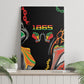 African Juneteenth Freedom Day 1865 Canvas Wall Art Colors Liquid Marble With Broken Chains