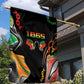 African Juneteenth Freedom Day 1865 Garden Flag Colors Liquid Marble With Broken Chains