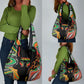 African Juneteenth Freedom Day 1865 Grocery Bag Colors Liquid Marble With Broken Chains