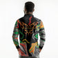 African Juneteenth Freedom Day 1865 Long Sleeve Polo Shirt Colors Liquid Marble With Broken Chains