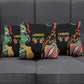 African Juneteenth Freedom Day 1865 Pillow Cover Colors Liquid Marble With Broken Chains